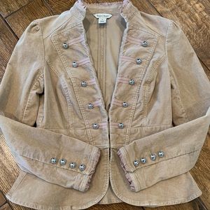 WHBM Tan Corduroy Jacket